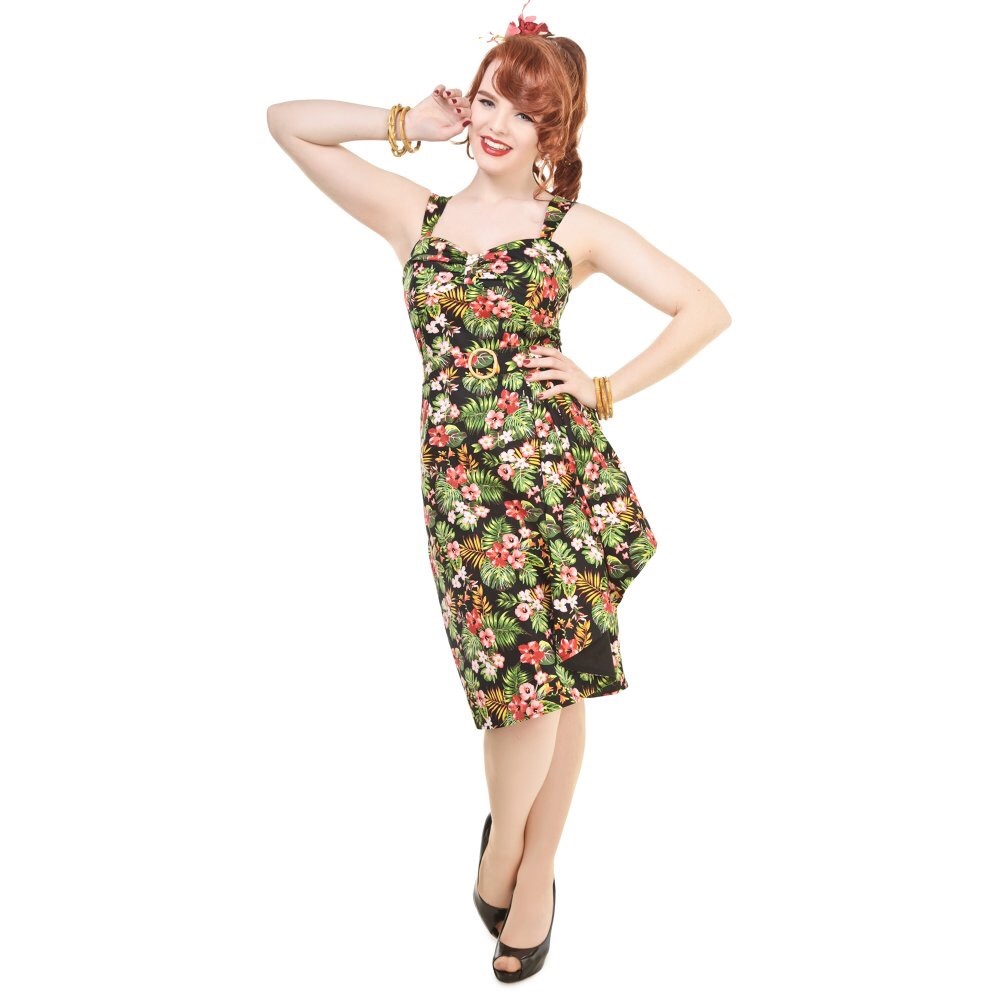 Collectif Hibiscus Sarong Dress